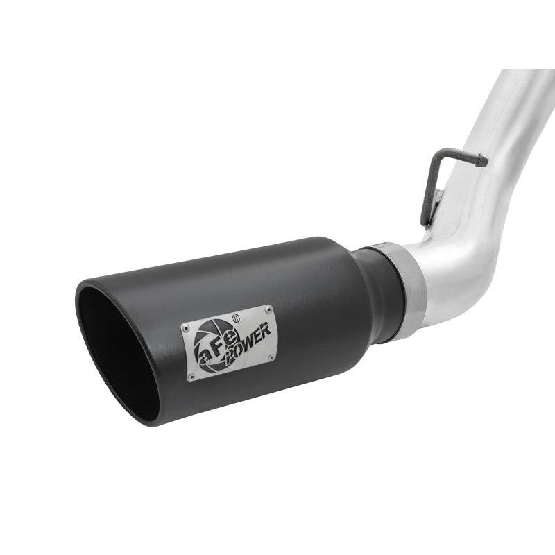 aFe Atlas Exhaust 4in Dual DPF-Back Al Steel w/ Black Tips 16-17 GM Diesel Truck V8-6.6L (td) LML-SR1 Performance