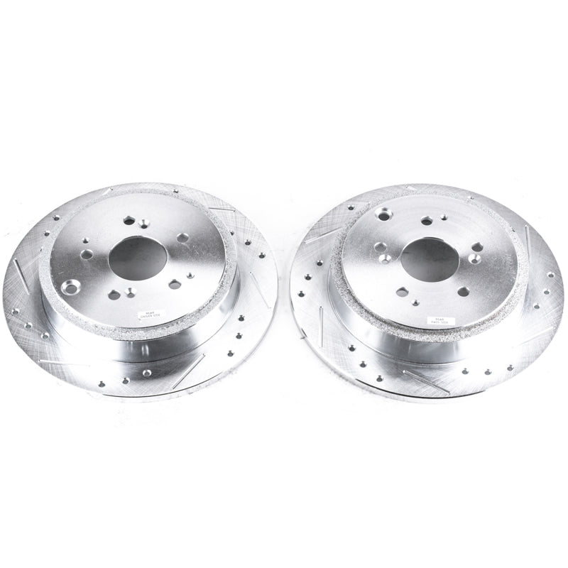 Power Stop 01-06 Acura MDX Rear Evolution Drilled & Slotted Rotors - Pair-SR1 Performance