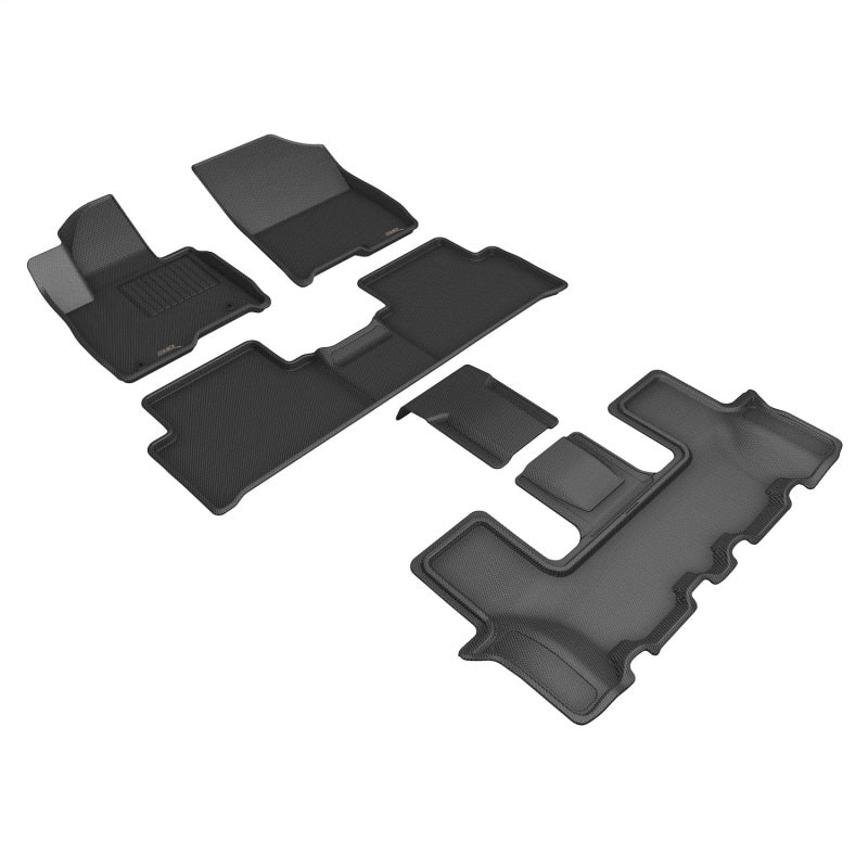 3D Maxpider 22-23 Kia Sorento 6-Seats Kagu Floor Mat- Black R1 R2 R3-SR1 Performance