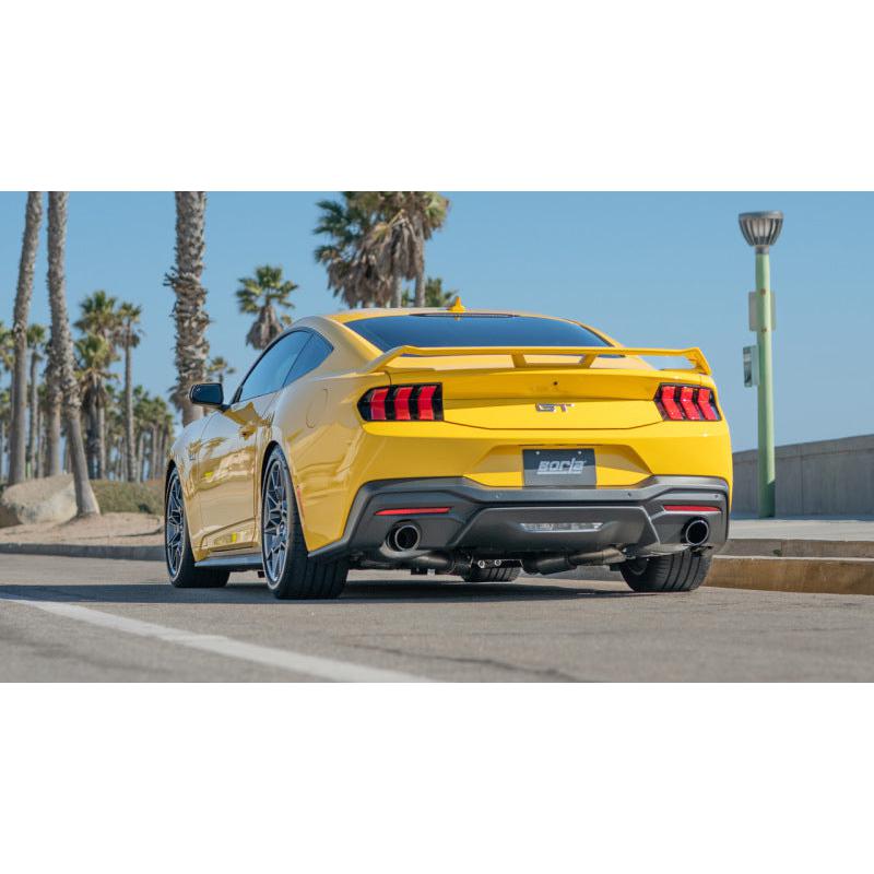 Borla 2024 Ford Mustang GT 5.0L V8 w/o Active Exhaust S-Type Axle-Back Exhaust System - Black Chrome