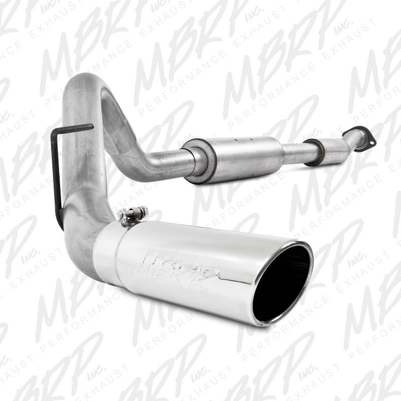 MBRP 11-13 Ford F150 SVT Raptor 6.2L EC-SB/CC-SB 3.5in Cat Back Single Exit Alum Exhaust System-SR1 Performance