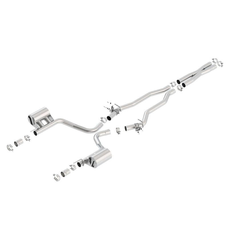 Borla 2015 Dodge Challenger SRT/392 Hemi 6.4L V8 ATAK Catback Exhaust w/ Valves Factory Bezel