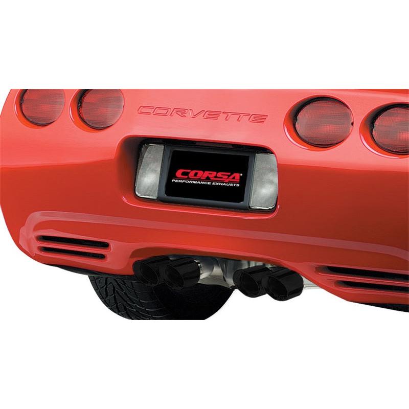 Corsa 1997-2004 Chevrolet Corvette C5 Z06 5.7L V8 Xtreme Axle-Back Exhaust w/ Black Tips