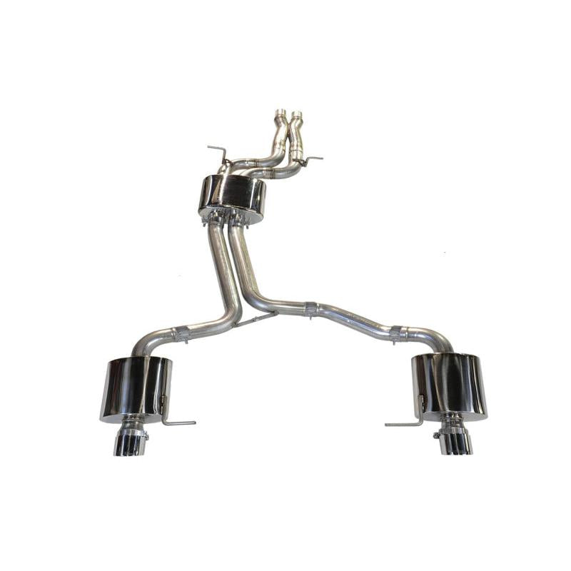 AWE Tuning Audi 8R Q5 3.2L Non-Resonated Exhaust System (Downpipe-Back) - Polished Silver Tips