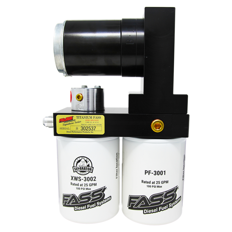 FASS 89-93 Dodge 2500/3500 Cummins 100gph Titanium Series Fuel Air Separation System TS D02 100G-SR1 Performance