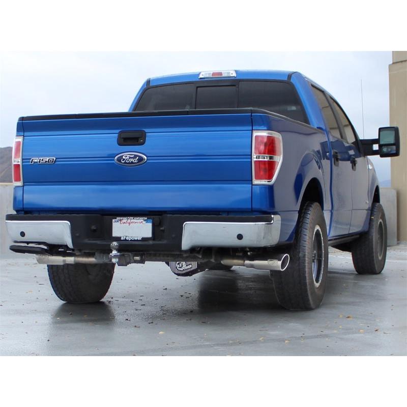 aFe MACHForce XP Exhausts 3inSS Dual Side Exit Cat-Back 11-14 Ford F150 Ecoboost V6-3.5L (TT)-SR1 Performance