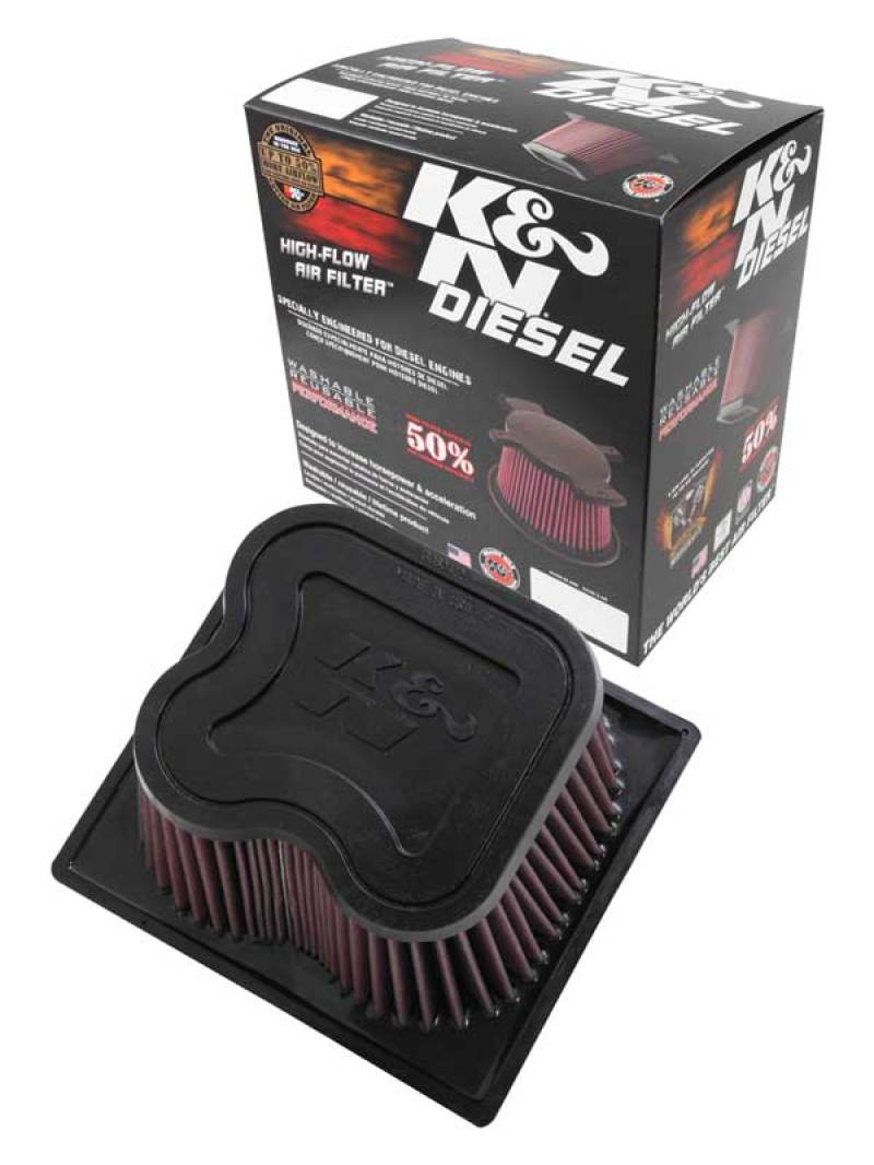 K&N 10-11 Dodge Ram 2500/3500/4500/5500 6.7L L6 Diesel Replacement Air Filter-SR1 Performance
