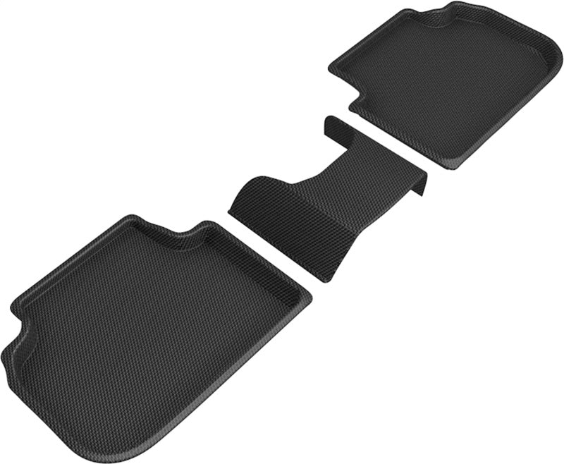 3D Maxpider 20-22 BMW 2 Series Gran Coupe Kagu Second Row Floormat - Black-SR1 Performance