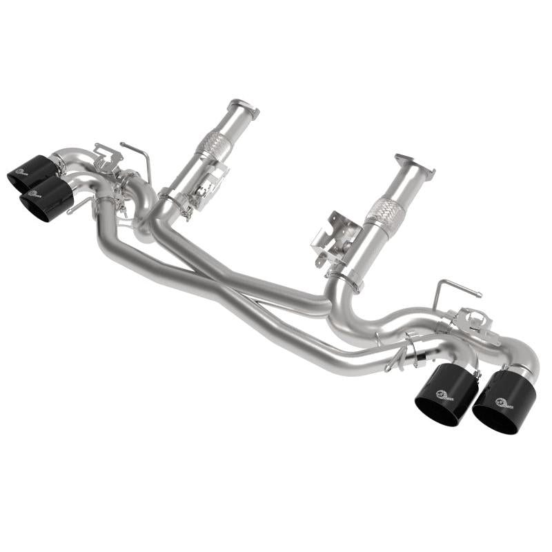 AFe MACH Force-Xp 304 Stainless Steel Cat-Back Exhaust Black 2020 Chevrolet Corvette C8-SR1 Performance