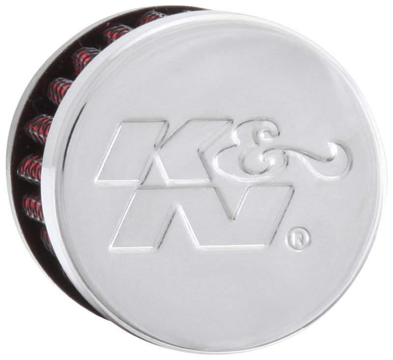K&N .315/.431 Flange 1 3/8 inch OD 1.5 inch H Clamp On Crankcase Vent Filter-SR1 Performance
