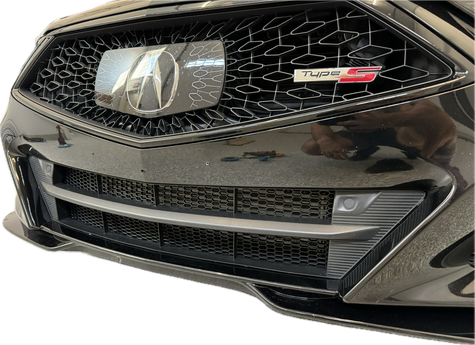2021+ Front Intercooler Mesh Grilles for Acura TLX Base, A-Spec, and Type S