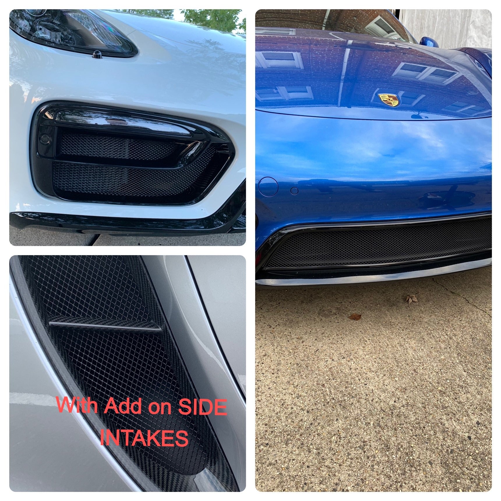 Porsche 981 2013-2016 GTS Boxster and Cayman 3-piece Radiator Grilles