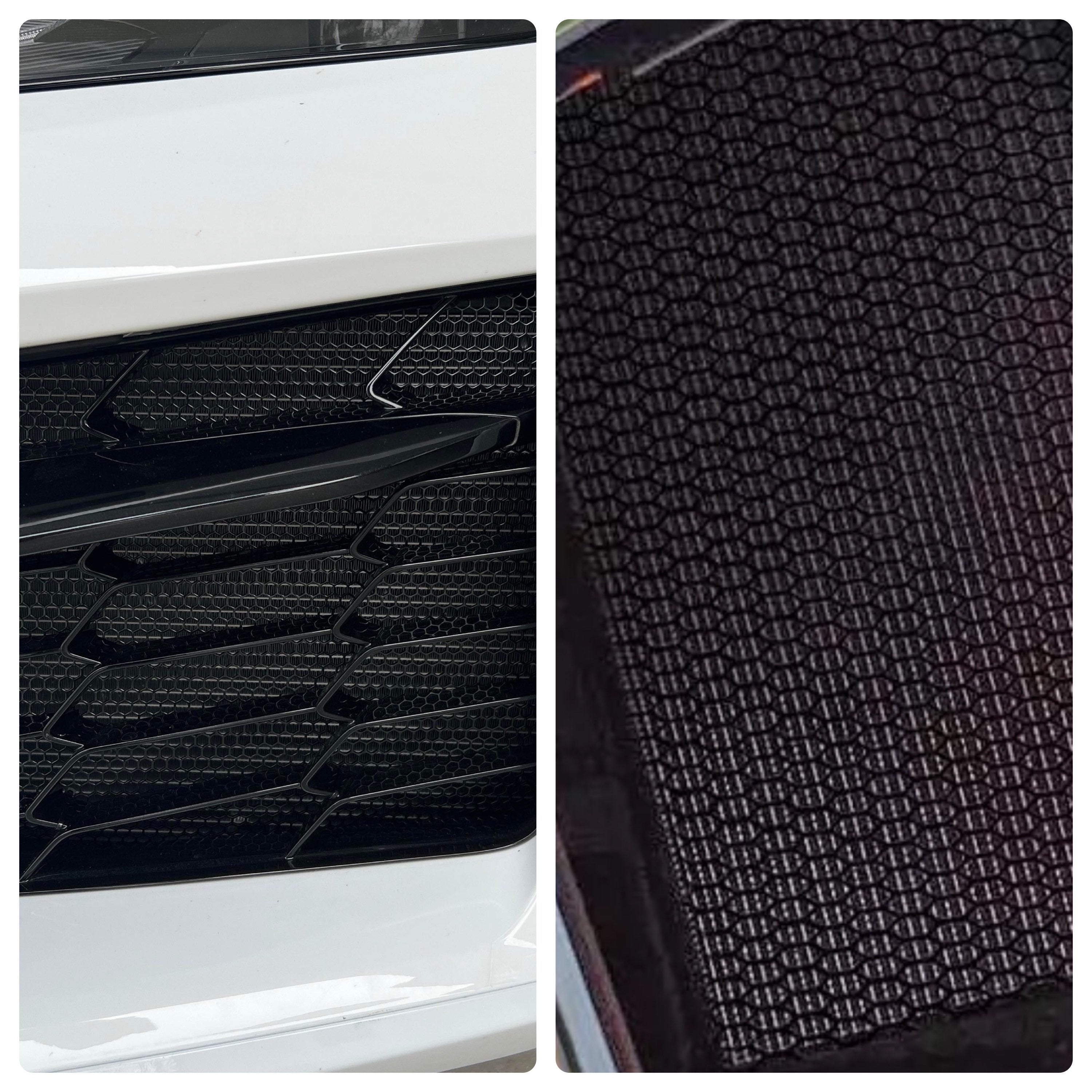 C8 Z06, ZR-1, E-Ray Corvette 2023-2026 ALUMINUM HEXAGON Radiator Grille Screens