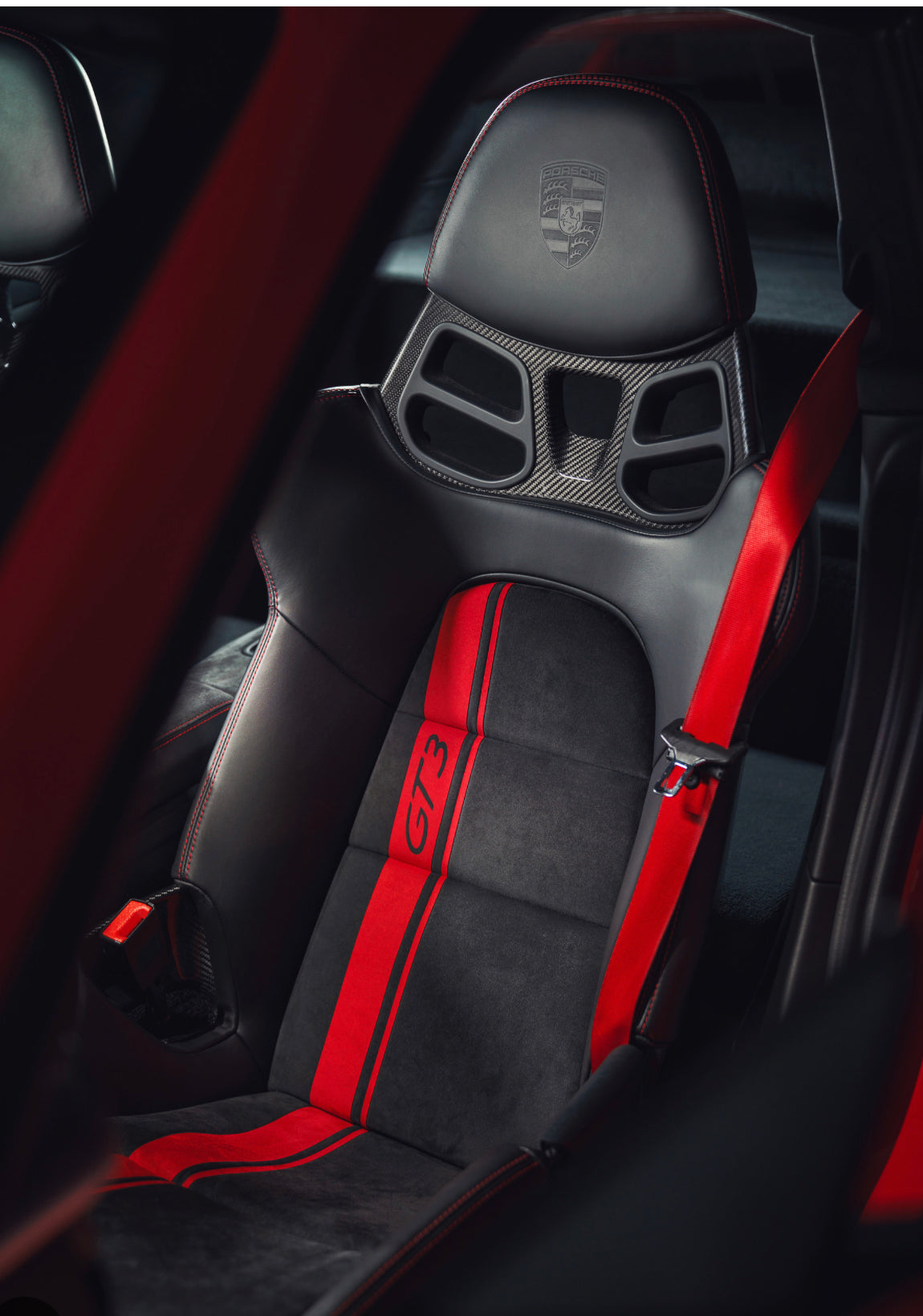 Porsche 911 GT3, GT2, GT4 Lightweight Bucket (LWB) Seats adjustable lumbar support