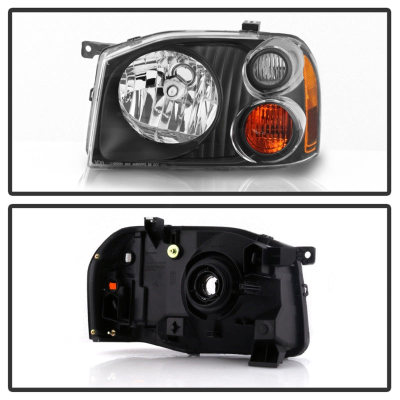 xTune 01-04 Nissan Frontier OEM Headlights - Black (HD-JH-NF01-AM-BK)-SR1 Performance