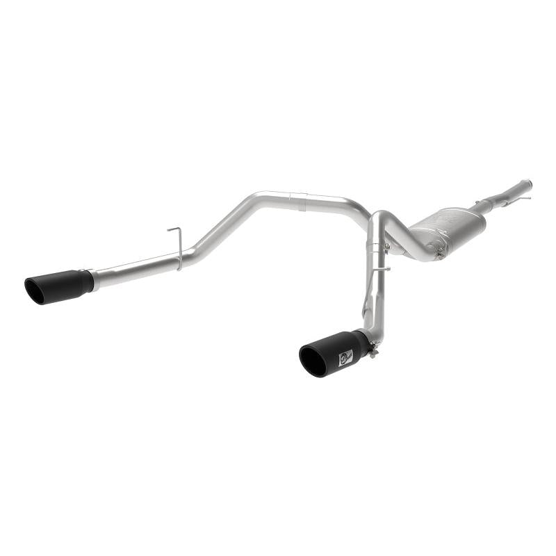 aFe Apollo GT Series 3 IN 409 SS Cat-Back Exhaust System w/ Black Tip GM Sierra 1500 09-18-SR1 Performance