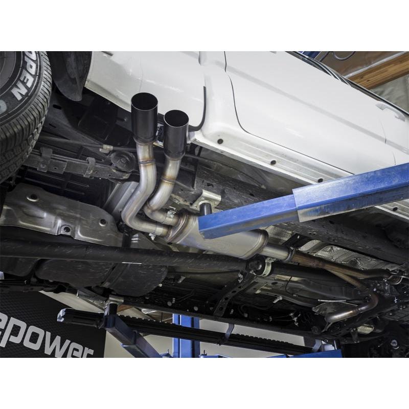 aFe Rebel Exhausts Cat-Back SS 16 Toyota Tacoma V6-3.5L w/ Black Tips-SR1 Performance