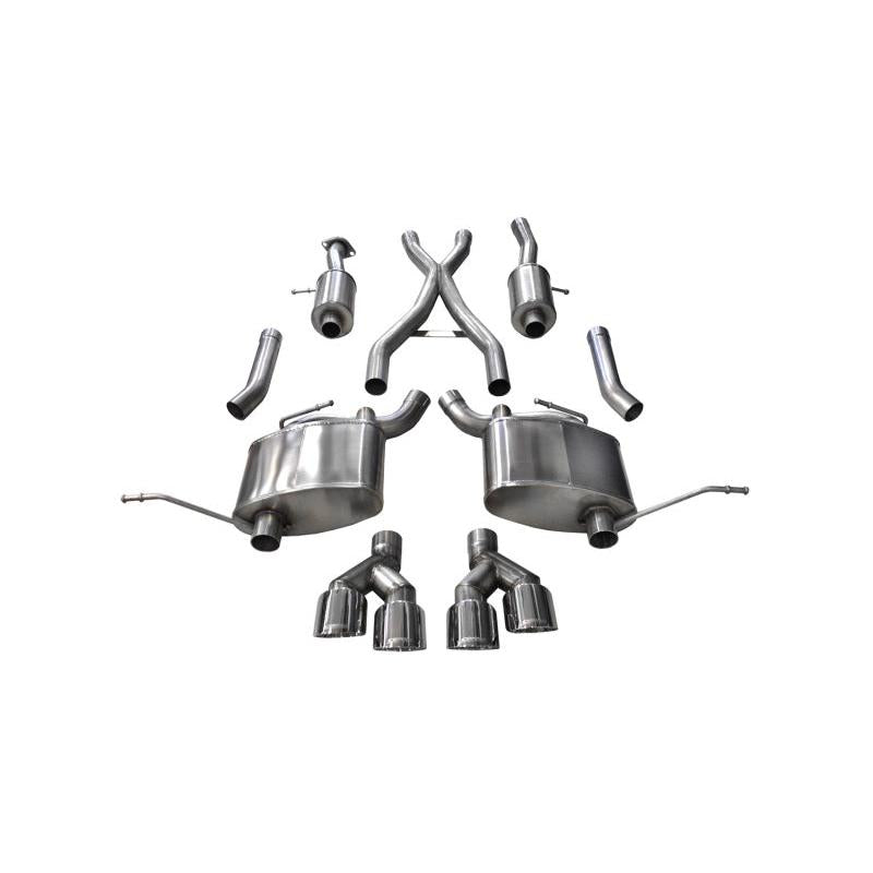 Corsa 2014-2021 Jeep Grand Cherokee Summit Edition Polished 2.5in Dual Rear Exit Cat-Back Exhaust-SR1 Performance