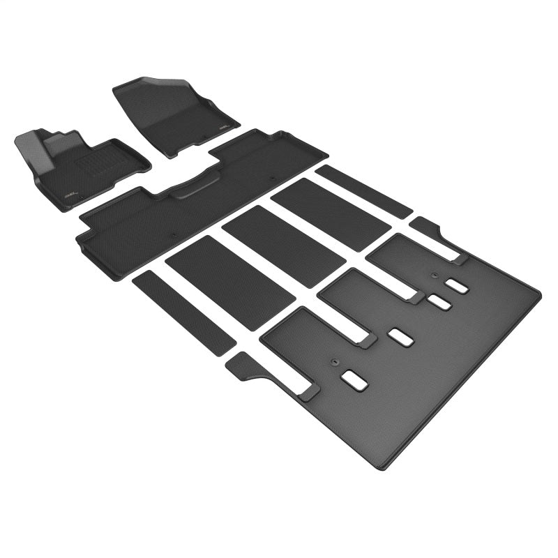 3D Maxpider 22-24 Kia Carnival 7-Seat W/ Rear Auto Seat Kagu Black R1 R2 R3-SR1 Performance