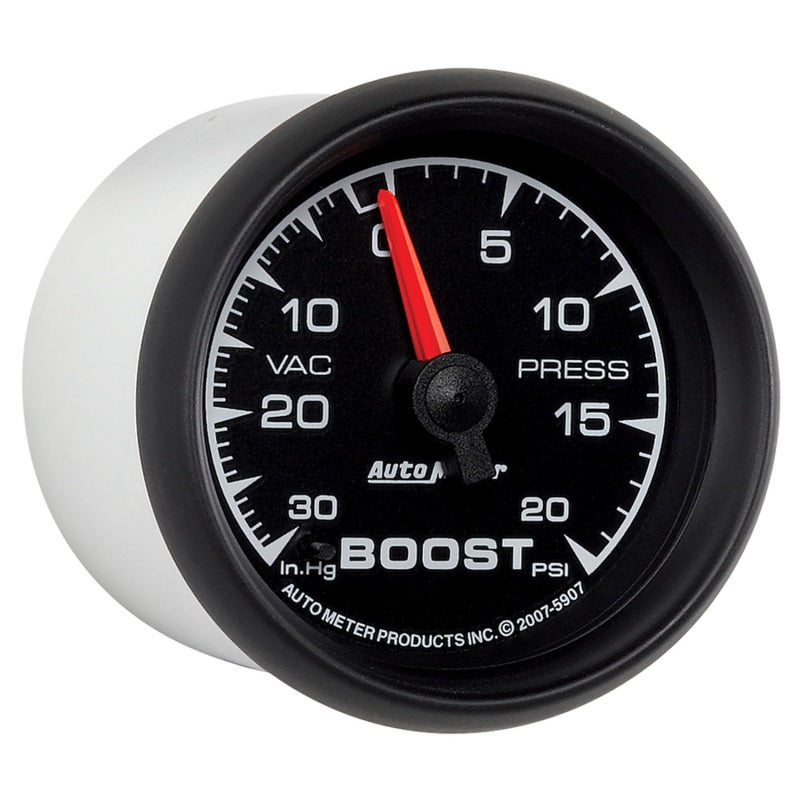 Autometer ES 52.4mm 30 In. HG/20 PSI Vacuum/Boost Gauge-SR1 Performance