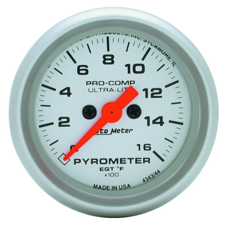 Autometer Ultra-Lite 52mm 0-1600 Deg F Electronic EGT Kit-SR1 Performance