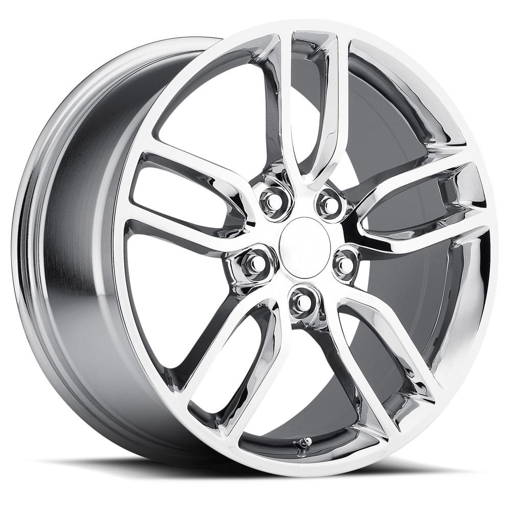 19X8.5 5X4.75 +56 HB 70.3 2015 CORVETTE STYLE 26 Z51 CHROME WITH CAP-SR1 Performance