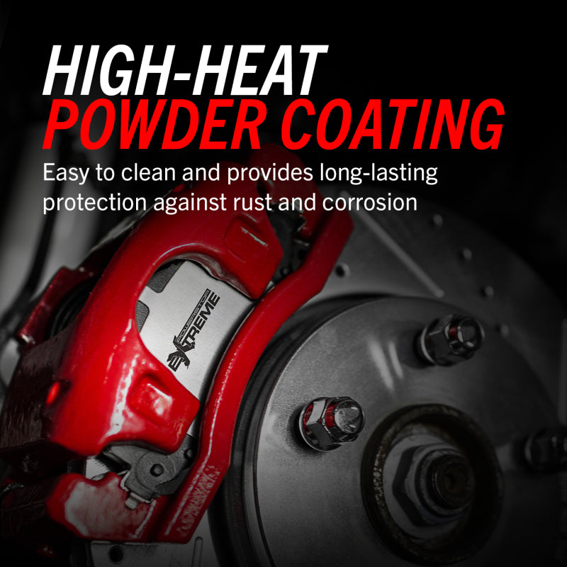 Power Stop 00-06 Audi TT Quattro (w/Non Vented Rotors Only) Rear Red Calipers w/Brackets - Pair-SR1 Performance