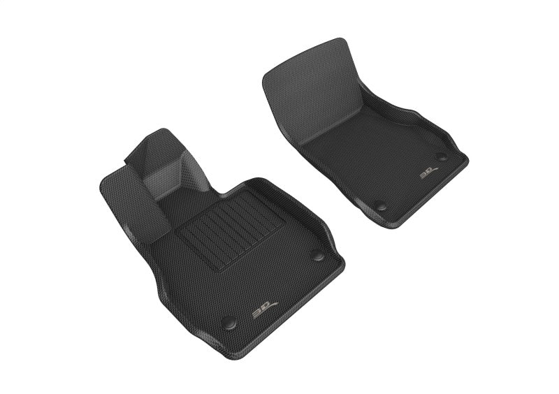 3D Maxpider 20-22 Chevrolet Corvette C8 20-22 Kagu Floor Mats - Black R1-SR1 Performance
