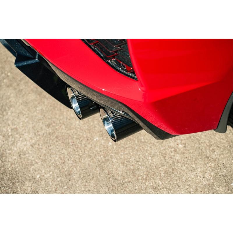 Corsa 20-24 Chevrolet Corvette C8 RWD 3in Xtreme Cat-Back Exhaust w/4.5in Carbon Fiber Polished Tips