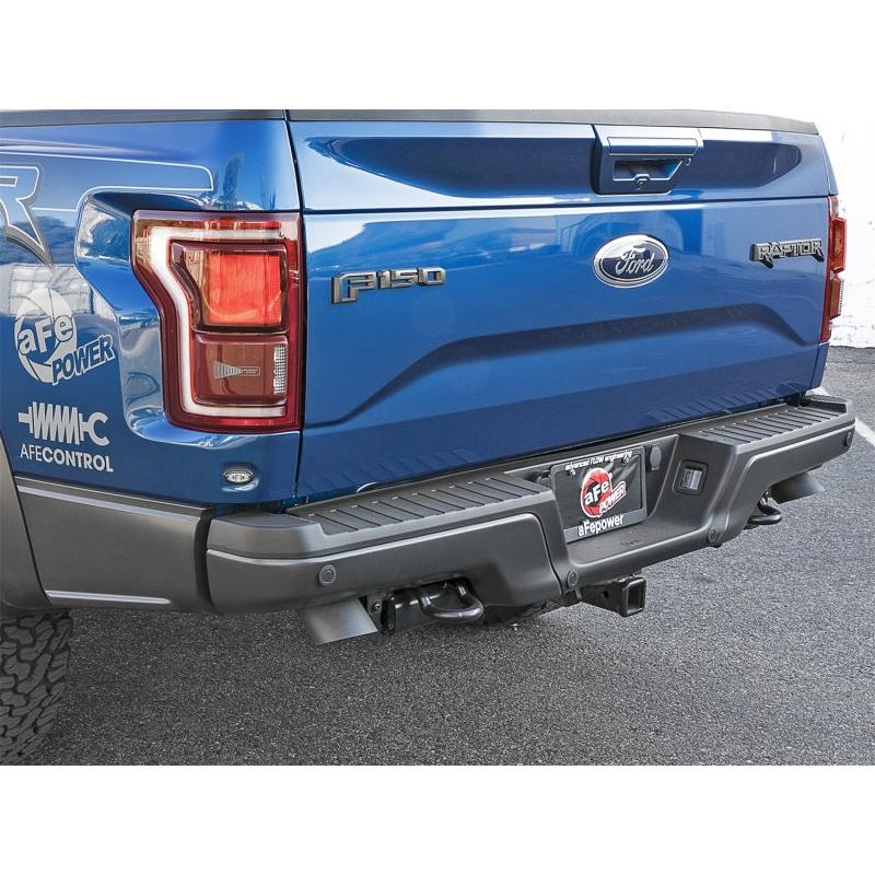 aFe MACH Force-Xp Cat-Back Exhaust w/Dual Hi-Tuck Tips Black 17-18 Ford F-150 Raptor V6-3.5L (tt)-SR1 Performance