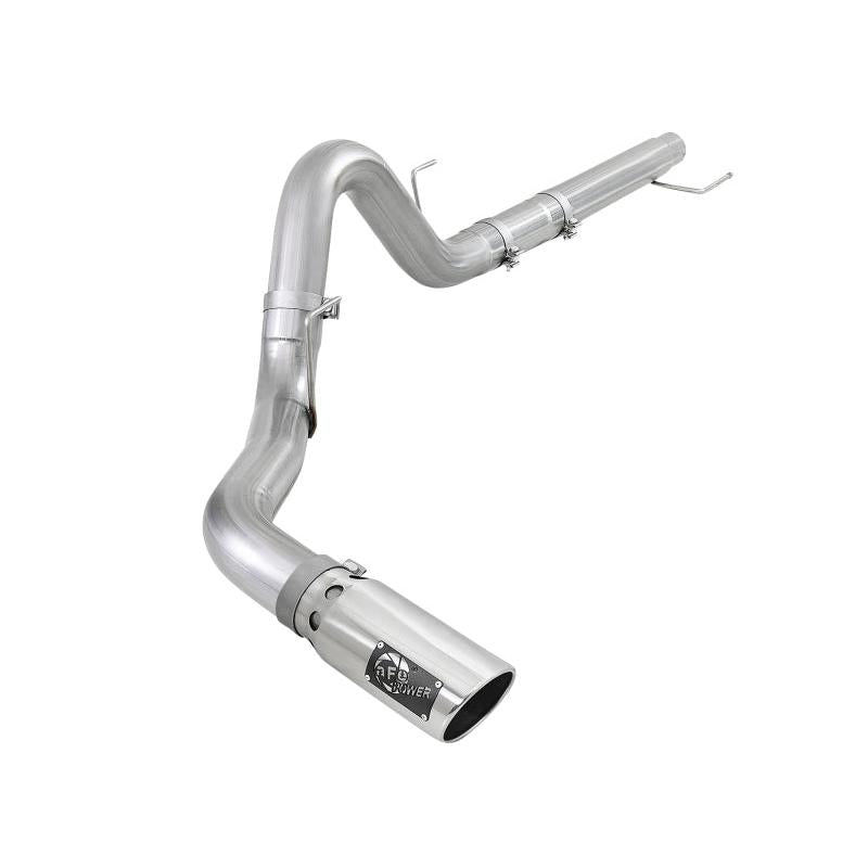 aFe Atlas 4in Aluminized Steel DPF-Back Exh 18-19 Ford F-150 V6-3.0L (td) w/ Polished Tip-SR1 Performance