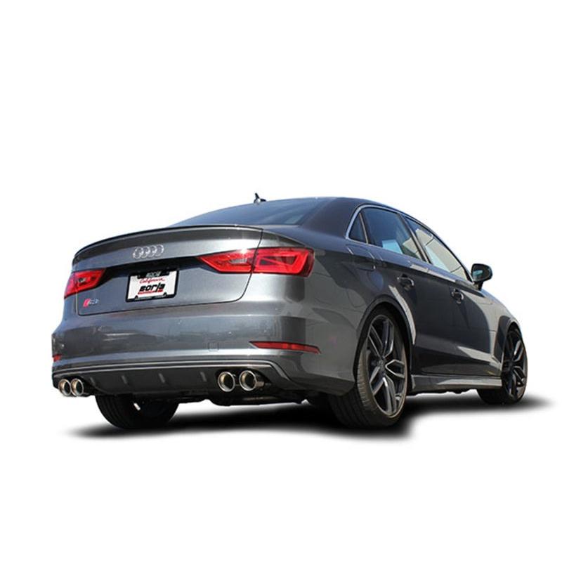 Borla 13-15 Audi S3 S-Type Dual Round Rolled Catback Exhaust