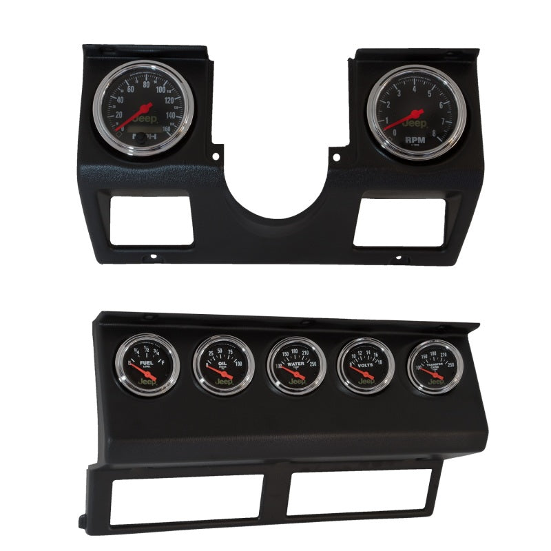 Autometer 87-96 Jeep Wrangler YJ 7pc Direct-Fit Dash Gauge Kit-SR1 Performance