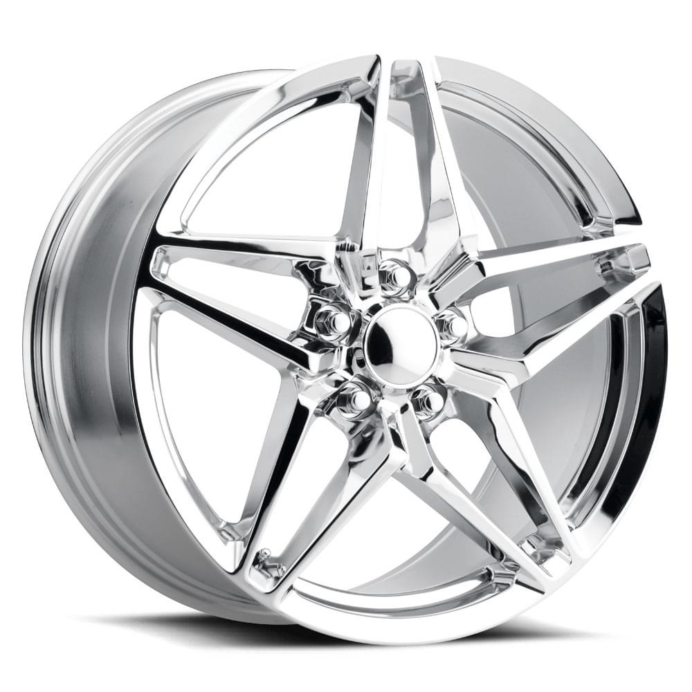 18X9.5 5X4.75 +40 HB 70.3 C7 ZR1 CHROME WITH CAP-SR1 Performance