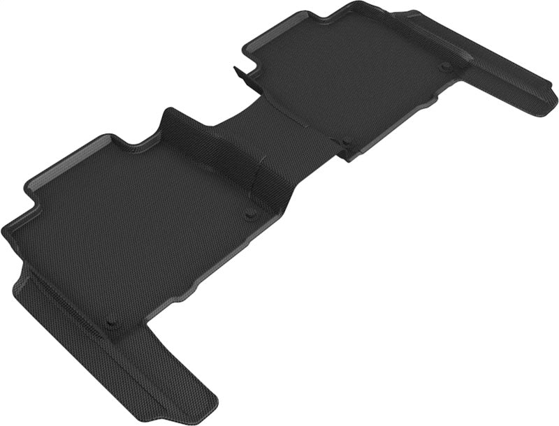 3D MAXpider 20-21 Mercedes GLS-Class (w/ Executive Rear Seat Package) Kagu 2nd Row Floormats - Black-SR1 Performance