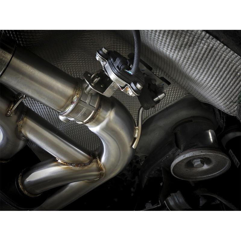 aFe MACH Force-Xp 3.5in. 304 SS C/B Exhaust System 15-18 BMW X5 M (F85) V8-4.4L (tt) - Black Tip-SR1 Performance