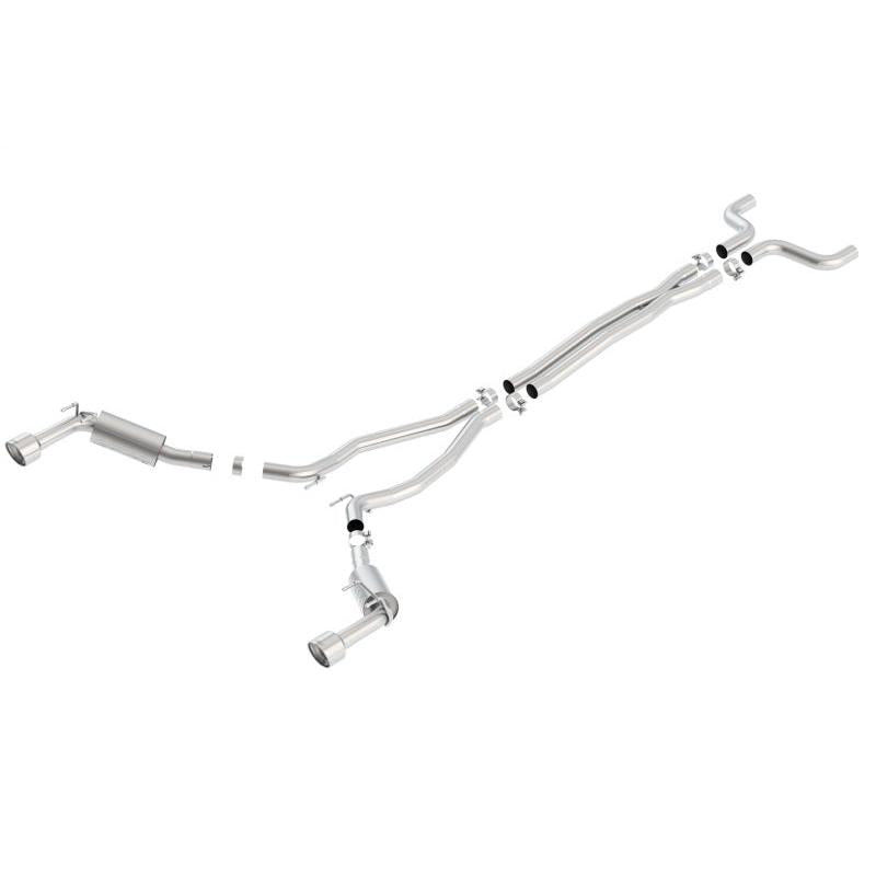Borla 14-15 Chevy Camaro SS 6.2L V8 Single Split Rear Exit S-Type Catback Exhaust-SR1 Performance