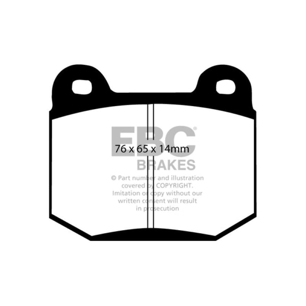 EBC Yellowstuff Rear Brake Pads for Mitsubishi Lancer Evolution 2002-2006 – High-Performance Street and Track Use