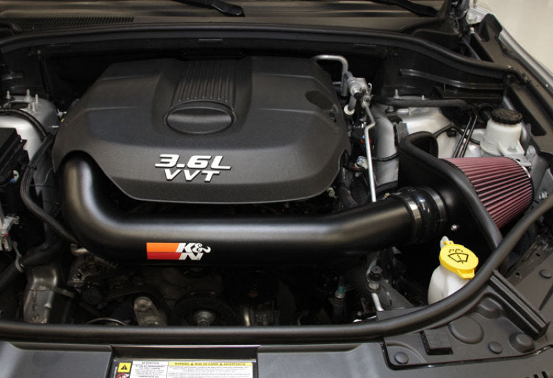K&N High Flow Performance Intake Kit 11 Jeep Grand Cherokee 3.6L V6 / 11 Dodge Durango 3.6L V6-SR1 Performance