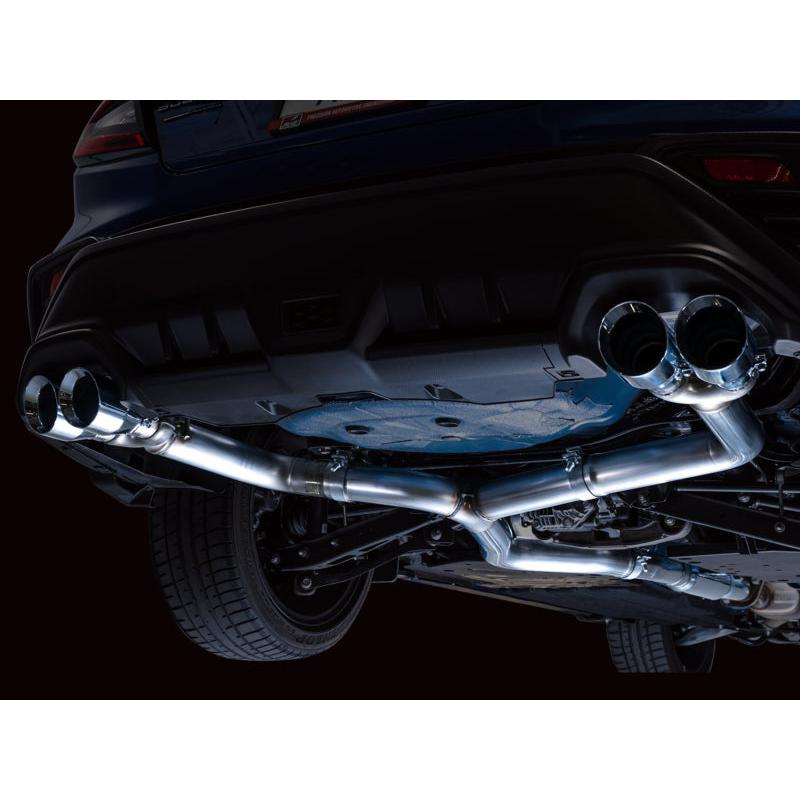 AWE Tuning 2022+ VB Subaru WRX Track Edition Exhaust - Chrome Silver Tips