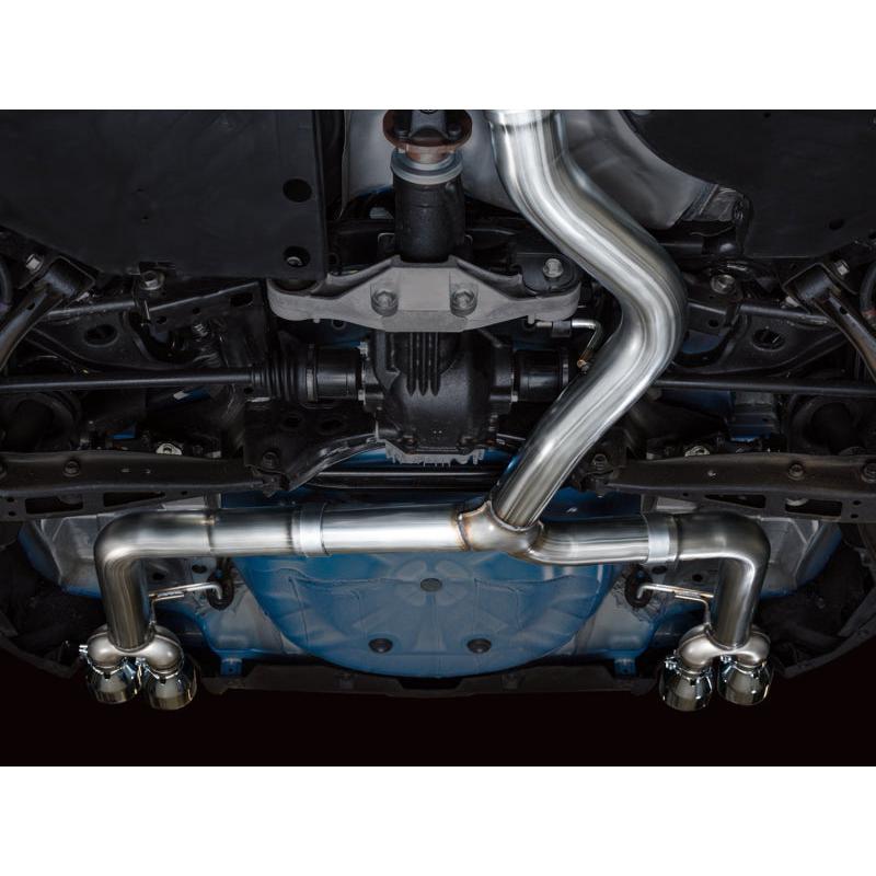 AWE Tuning 2022+ VB Subaru WRX Track Edition Exhaust - Chrome Silver Tips