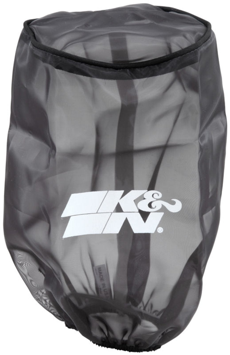 K&N Universal Round Tapered Filter Wrap - Black - 6in Base ID x 4.625in Top ID x 9in Height-SR1 Performance
