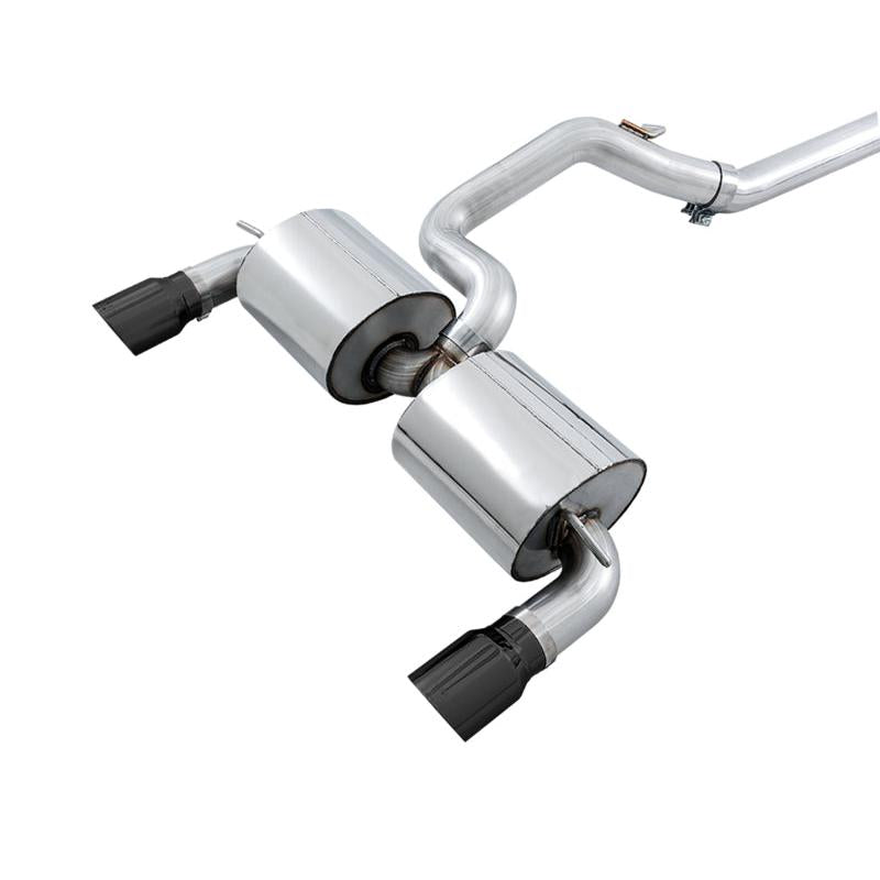 AWE Tuning Ford Focus RS Touring Edition Cat-back Exhaust - Resonated - Diamond Black Tips