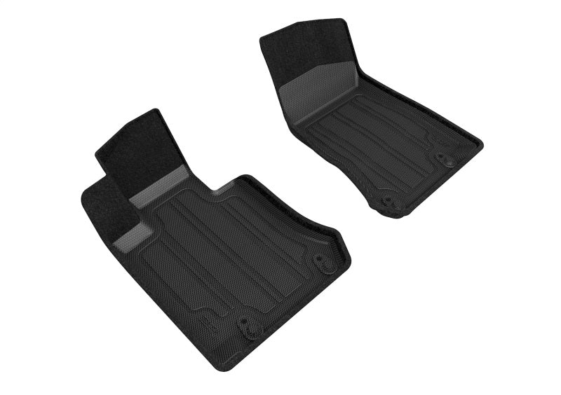 3D MAXpider 16-21 Mercedes-Benz GLC-Class (X205) Elegant Hybrid 1st Row Floormat - Black-SR1 Performance