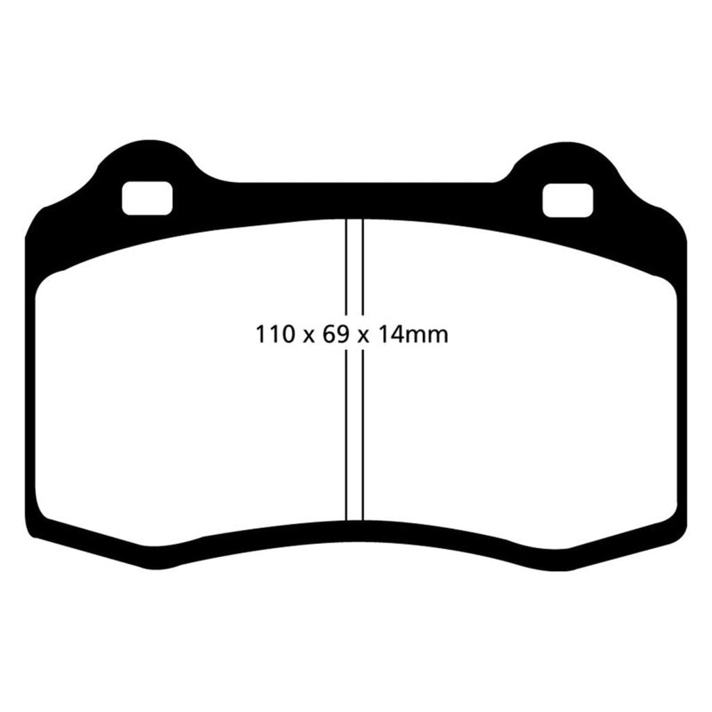 EBC Bluestuff NDX Front Brake Pads for Jaguar XJR and XKR 1998-2002