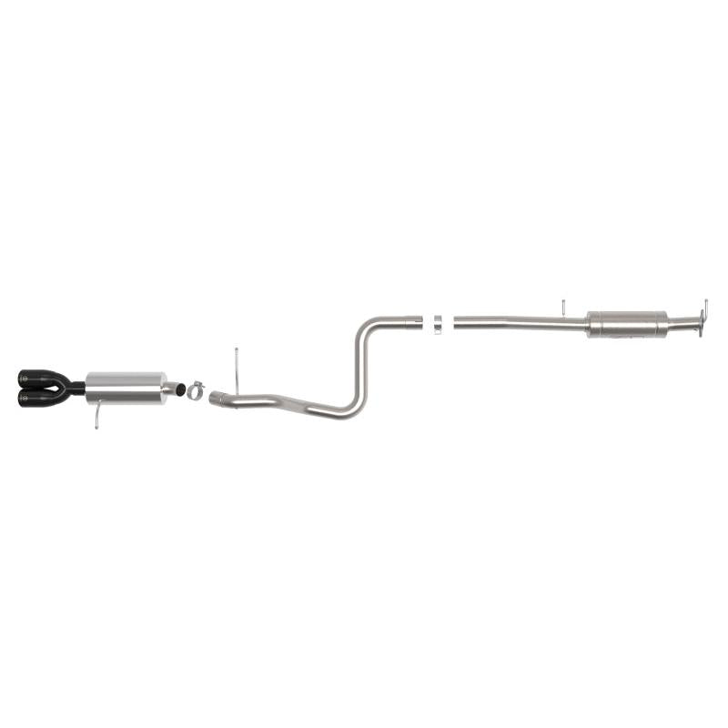 aFe Takeda Series 2 1/2in 304 SS Cat-Back 14-19 Ford Fiesta L4-1.6L (t) w/Black Tip-SR1 Performance