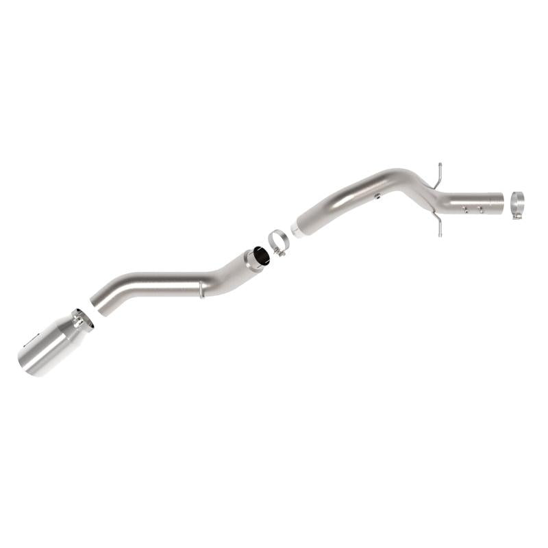 aFe Large Bore-HD 5in 409SS DPF-Back Exhaust System w/Pol Tip 24-25 GM Diesel Trucks V8-6.6L(td) L5P