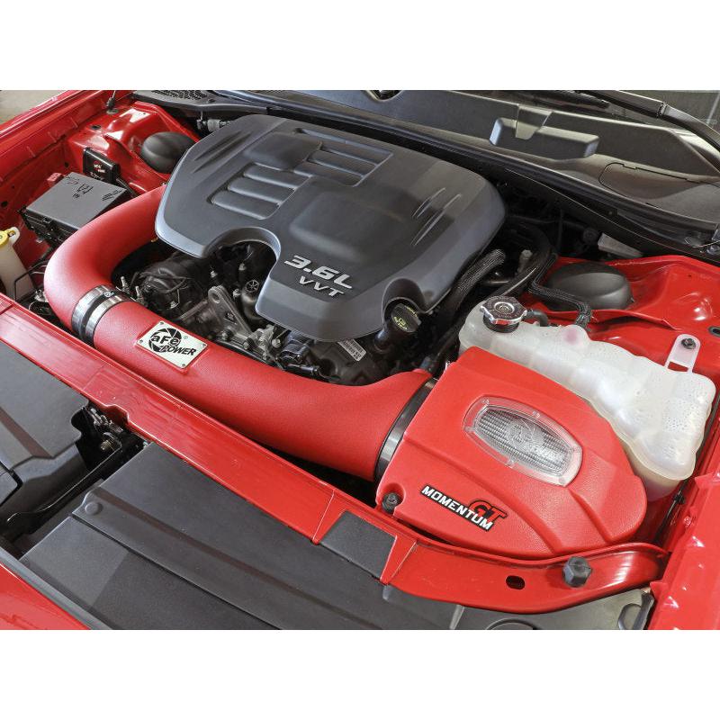 aFe Momentum GT Dry S Stage-2 Intake System 11-15 Dodge Challenger/Charger V6-3.6L (Red)-SR1 Performance