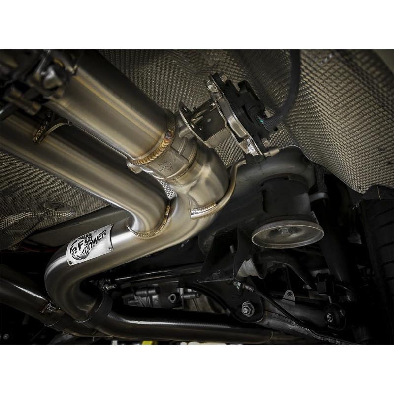 aFe MACH Force-Xp 3.5in. 304 SS C/B Exhaust w/o Muffler 15-18 BMW X5 M V8-4.4L (tt) - Polished Tip-SR1 Performance