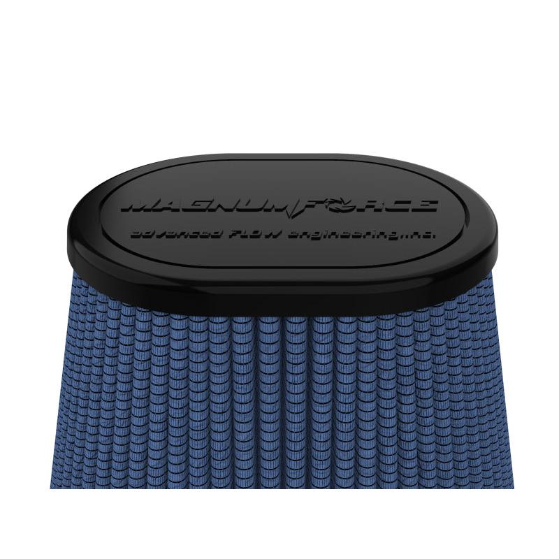aFe MagnumFORCE Intake Replace Air Filter w/Pro5R Med 4in F x 7.75x6.5in B x 4.75x3.5in T x 7in H-SR1 Performance